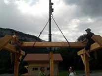 Menuiserie CJR construction d'un chalet