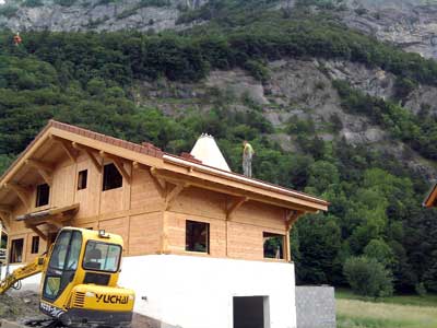 Menuiserie CJR construction d'un chalet