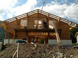 Menuiserie CJR construction d'un chalet