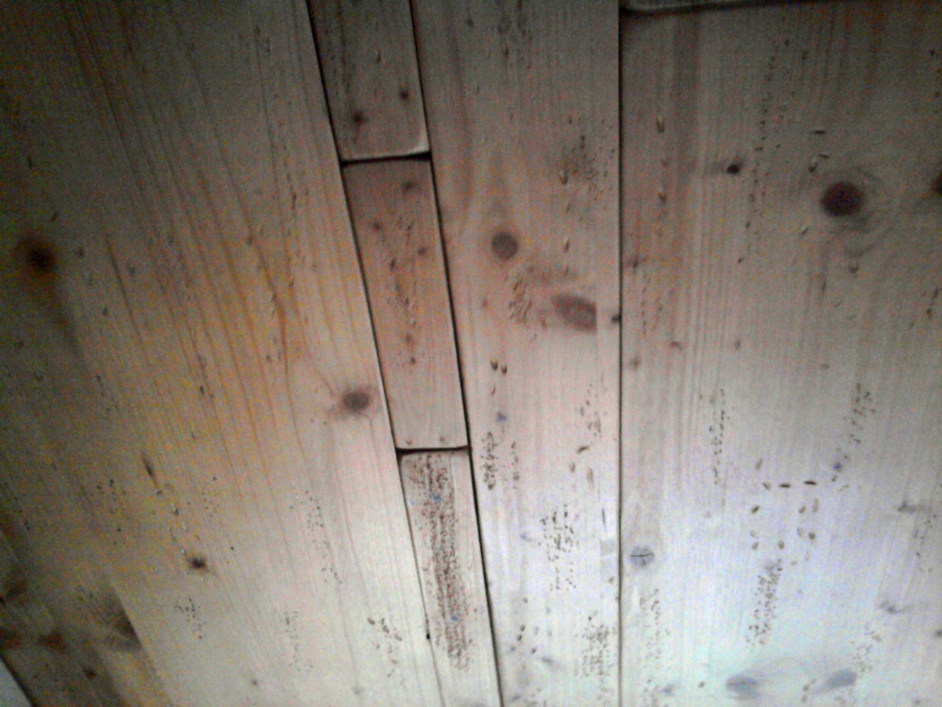 Plafond bois vieilli